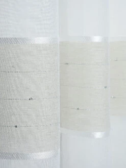 Ösenschal, Taupe 11 Ösenschal, Taupe -Einrichtungsgeschäft Sontje Gardine Oesenschal Beige Taupe 140x245 lup2