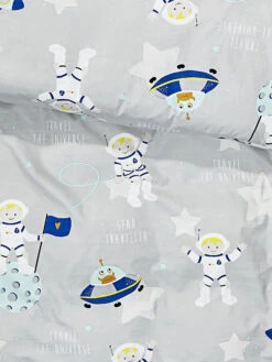 Kinderbettwäsche, Grey -Einrichtungsgeschäft SpaceStar Bettwaesche Grau Grey 135x200 lup