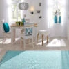 Baumwoll-Teppich, Aqua -Einrichtungsgeschäft Summerweave Handwebteppich blau Aqua 170x240 mil