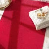 Baumwoll-Teppich, Himbeerrot -Einrichtungsgeschäft Summerweave Handwebteppich rot Himbeerrot 170x240 mil