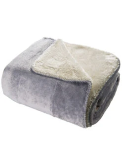 Decke, Silber -Einrichtungsgeschäft Talvi Decke Grau Silber 150x200 per