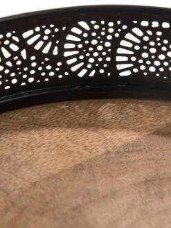 Deko-Tablett, Black -Einrichtungsgeschäft Tasullo Tablett Schwarz Black 20x20x5 lup