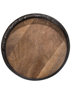 Deko-Tablett, Black -Einrichtungsgeschäft Tasullo Tablett Schwarz Black 20x20x5 pla