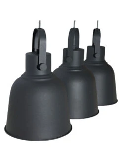 Hängeleuchte, Sand Black -Einrichtungsgeschäft Timelessi 3erHaengeleuchte Schwarz SandBlack 25x72x183 lup