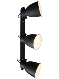 Wandleuchte, Sand Black -Einrichtungsgeschäft Timelessi Deckenleuchte Schwarz SandBlack 24x72 per3