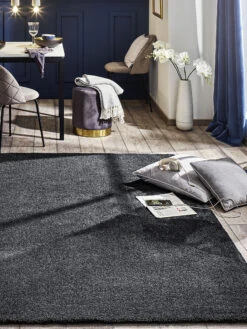 Hochflor-Teppich, Dunkelgrau