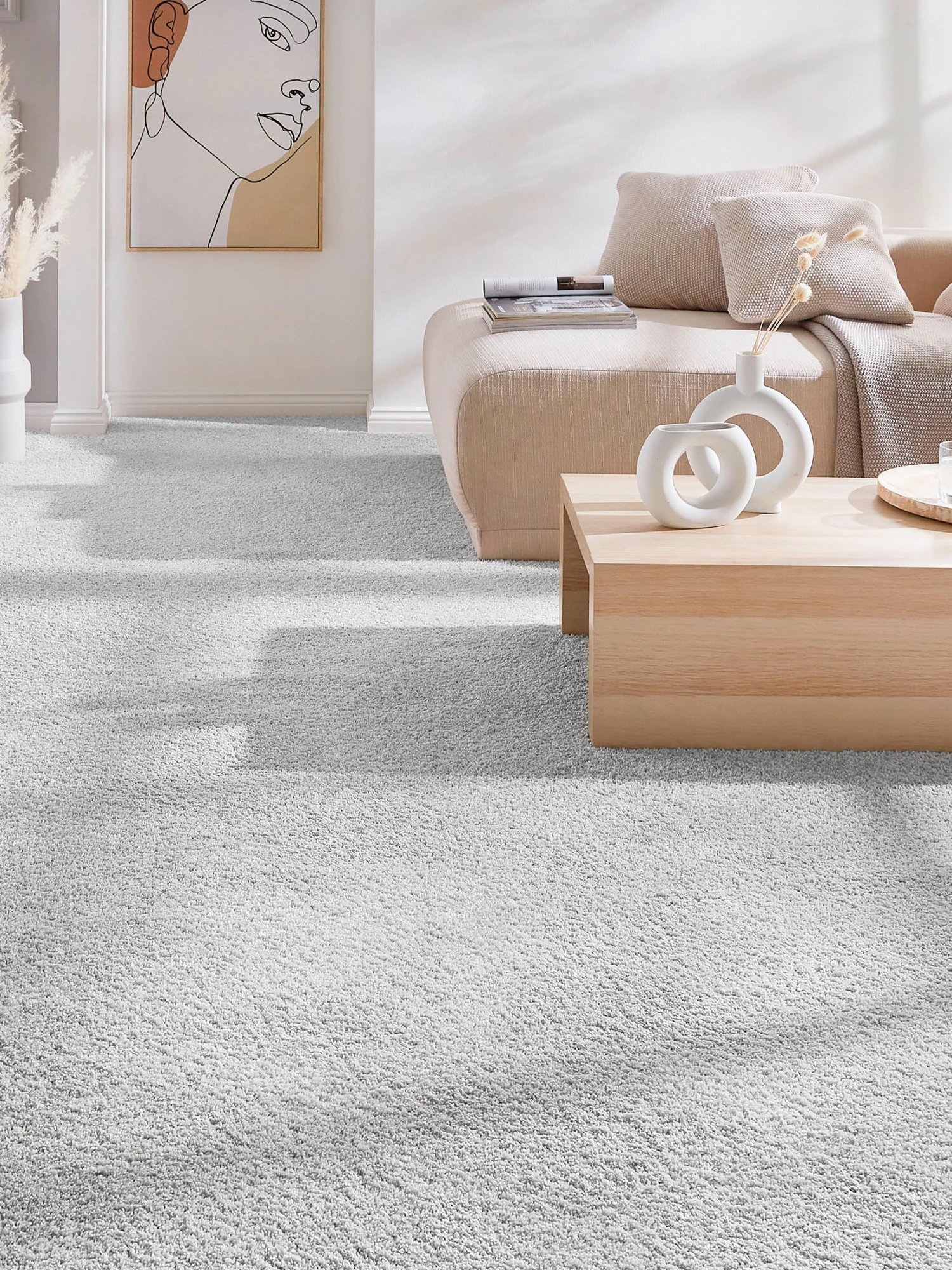 Langflor-Teppichboden, Silber 75 3 Langflor-Teppichboden, Silber 75