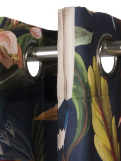 Ösenschal, Dunkelblau -Einrichtungsgeschäft Tucani Gardine Oesenschal Blau Dunkelblau 140x250 lup1