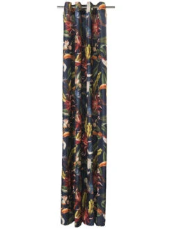 Ösenschal, Dunkelblau -Einrichtungsgeschäft Tucani Gardine Oesenschal Blau Dunkelblau 140x250 pla1