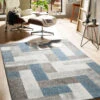 Moderner Teppich, Blue Avenue 1 Moderner Teppich, Blue Avenue -Einrichtungsgeschäft UrbanMaze DesignerTeppich Blau BlueAvenue 160x230 mil