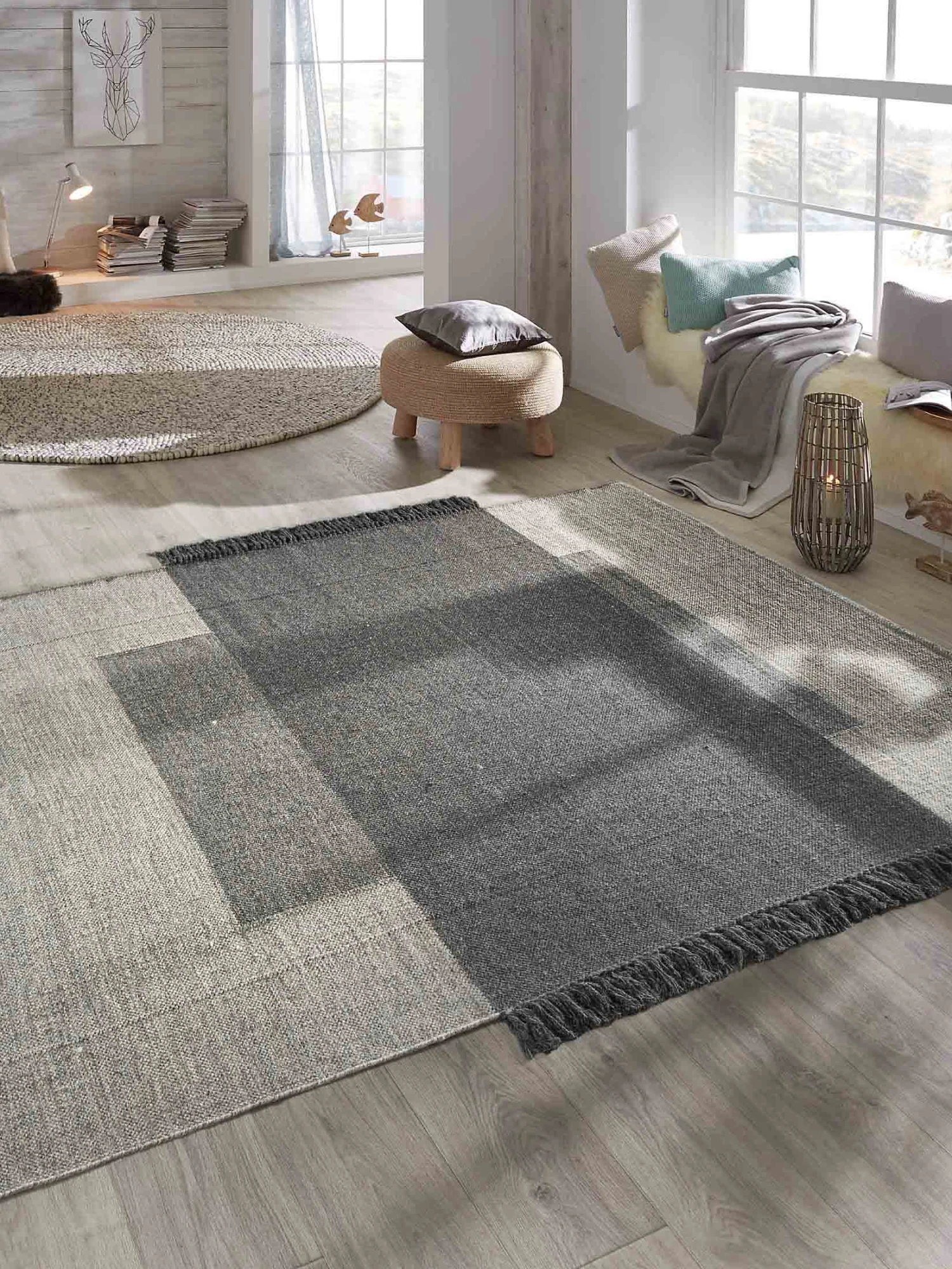 Woll-Teppich, Stone Grey 3 Woll-Teppich, Stone Grey