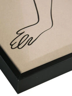 Leinwand-Druck-gerahmt, Beige/Schwarz -Einrichtungsgeschäft Velara Druckgerahmt Schwarz BeigeSchwarz 40x50 lup2