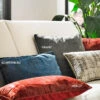 Kissen, Schieferblau -Einrichtungsgeschäft VelvetTrend Kissen mehrfarbig mil