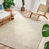 Woll-Teppich, Light Beige 2 Woll-Teppich, Light Beige -Einrichtungsgeschäft Vennesund HandwebTeppich Creme Hellbeige 170x230 mil