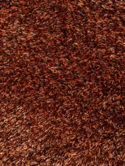 Hochflor-Teppich, Kupfer 9 Hochflor-Teppich, Kupfer -Einrichtungsgeschäft Vernissage Langflorteppich orange kupfer 200rund lup2