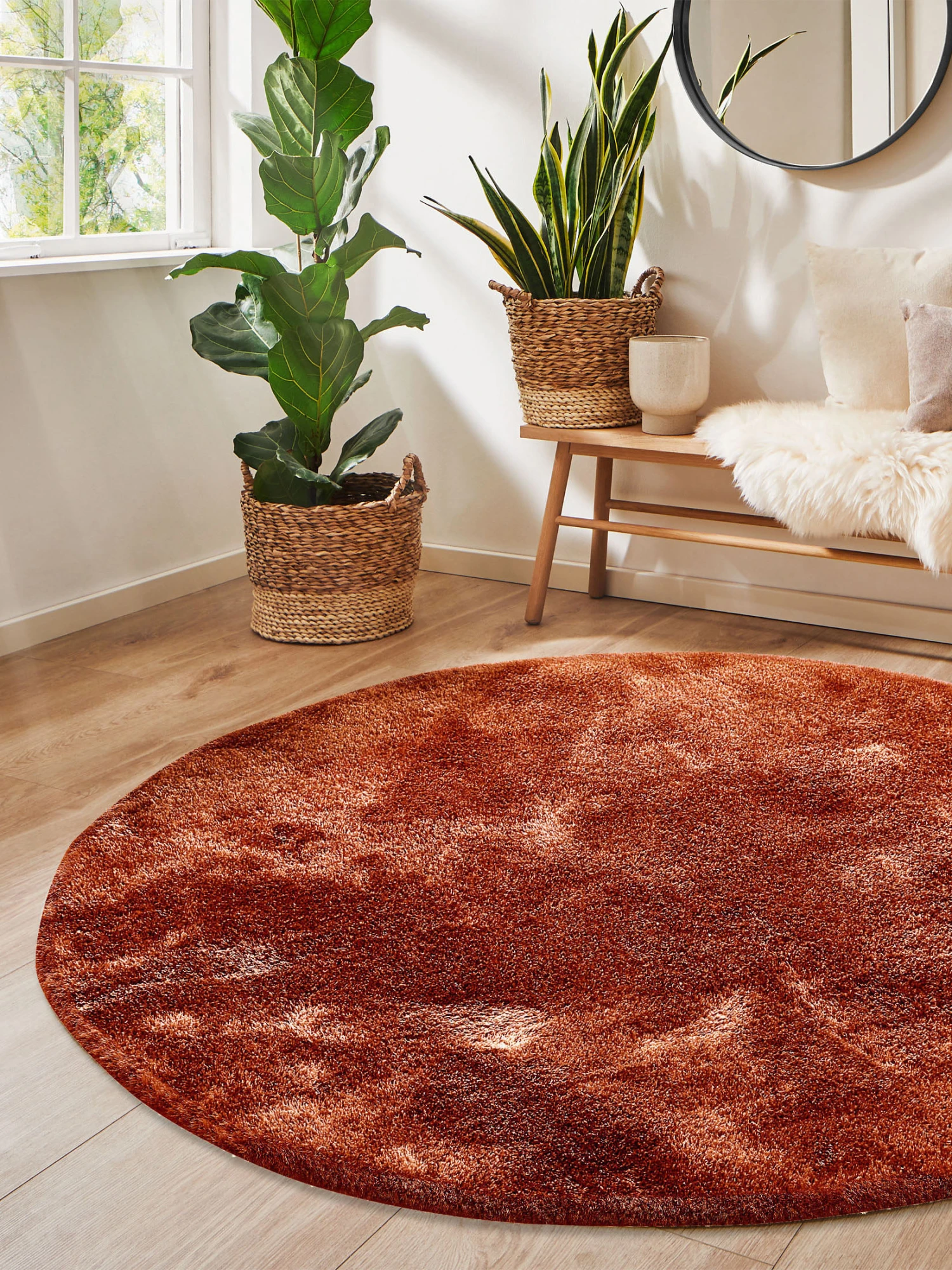 Hochflor-Teppich, Kupfer 3 Hochflor-Teppich, Kupfer