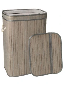 Korb, Hellgrau -Einrichtungsgeschäft WaescheboxBen Korb Hellgrau 30x40x60 offen per3