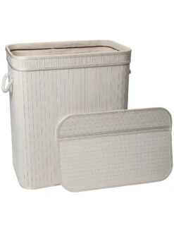 Korb, Weiss -Einrichtungsgeschäft WaescheboxXL Korb Weiss 32x52x60 offen per3