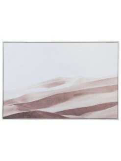 Leinwand-Druck-gerahmt, Hellbeige -Einrichtungsgeschäft Wueste Druckgerahmt Grau Hellbeige 80x120 pla